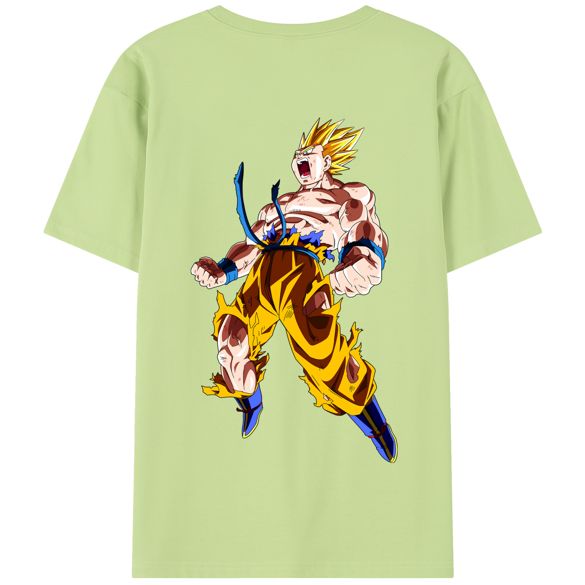 （画像用） ドラゴンボール 孫悟空（そん ごくう）Son Goku カカロット DRAGON BALL Kakarotto 綿100％半袖Tシャツ（背面プリント）